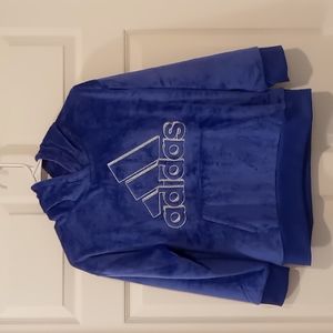 Adidas Soft Cozy Sonic Ink Fleece Hood Pullover NWT Size Large (14)